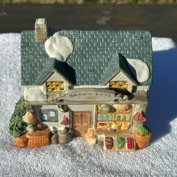 Lemax Dickensvale Brown & Son's Christmas Village Lighted Building from 1991 - Picture 6 of 11